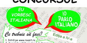 Termenul pentru înscrierea în concursul „EU VORBESC ITALIANA / IO PARLO ITALIANO” a fost prelungit