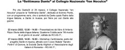 “Săptămâna Dante” la Colegiul Național “Ion Neculce”