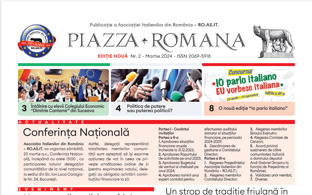 PIAZZA ROMANA Editie nouă – nr. 2